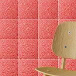 Rote Creme Kaleidoskopisches Mosaikmuster Fliese<br><div class="desc">Schönes und einzigartiges Dekorfliesen mit einem nahtlosen Mosaikmuster in Rot- und Cremetönen.</div>