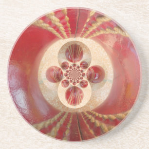 Rote Cricket-Bälle-Design Untersetzer