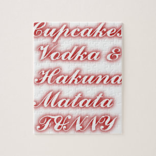 Rote Cupcakes Wodka  Hakuna Matata LUSTIG.