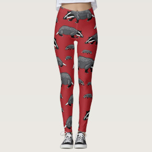 Rote Dachs-Leggings Leggings