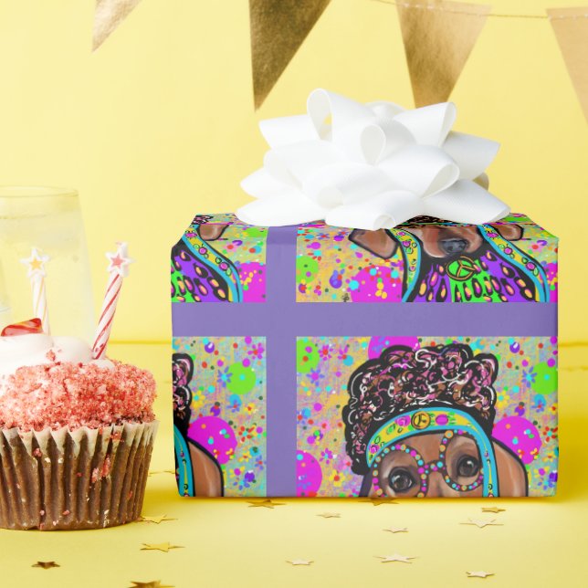 ROTE DACKEL GESCHENKPAPIER (Geburtstagsparty)