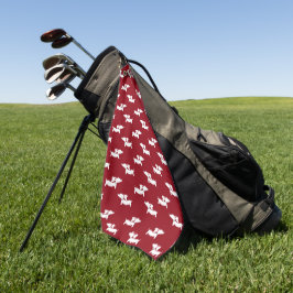 Rote Dackel Mama Golfer-Geschenk Golfhandtuch