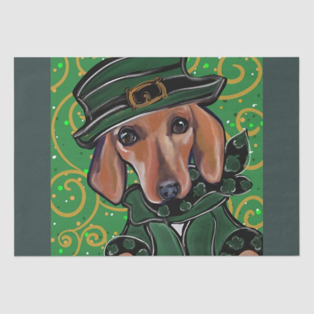 ROTE DACKEL SEIDENPAPIER (Vorderseite)