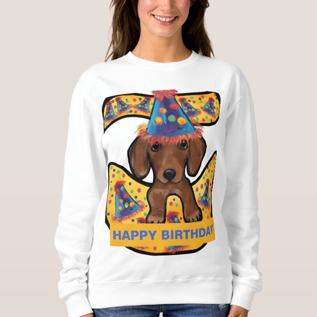 ROTE DACKEL SWEATSHIRT (Vorderseite)