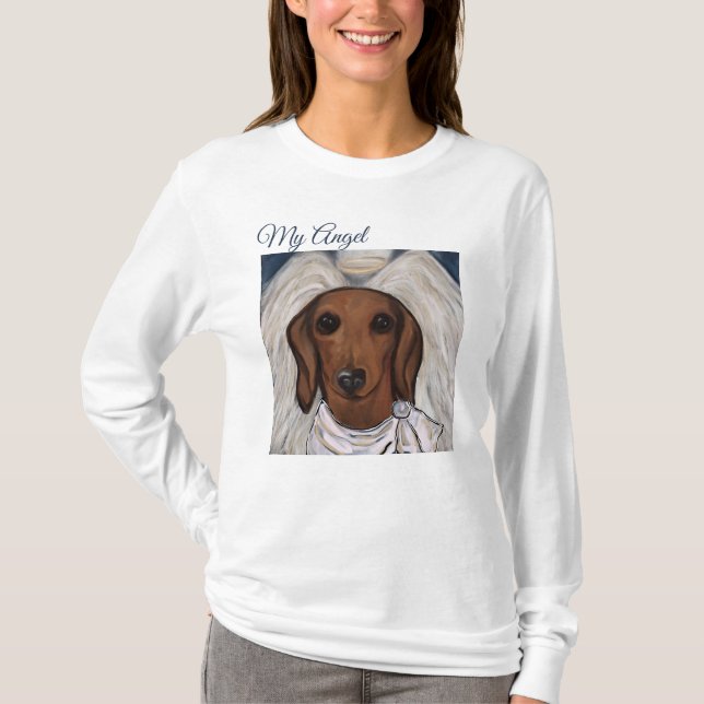 Rote Dackel T-Shirt (Vorderseite)