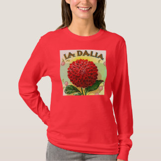 Rote Dahlie Vintage T-Shirt