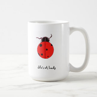 Rote Dame Bug Statement Mug Kaffeetasse