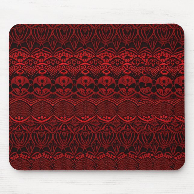 Rote Deco-Spitze Mousepad (Vorne)