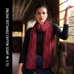 Rote dekorative Blume Retro Texturierte Muster Schal<br><div class="desc">Rote dekorative Blume Retro Texturierte Muster Scarf. Dieses Design sieht gut aus für Möbel und Kleidung.</div>