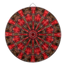 Rote dekorative Dartscheibe