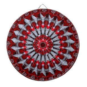Rote Dekorative Dartscheibe
