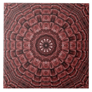 Rote dekorative Keramik Tile Fliese