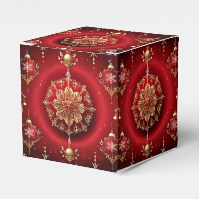 Rote Dekorative Ornamente Geschenkboxen Geschenkschachtel (Vorderseite)