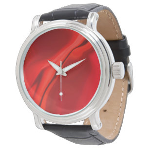 Rote Designuhr Armbanduhr