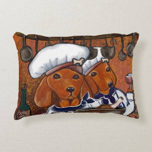 Rote Doxies Dekokissen