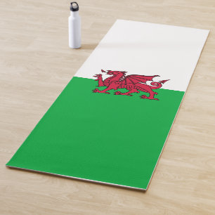Rote Drache keltische Flagge von Wales & Walisisch Yogamatte
