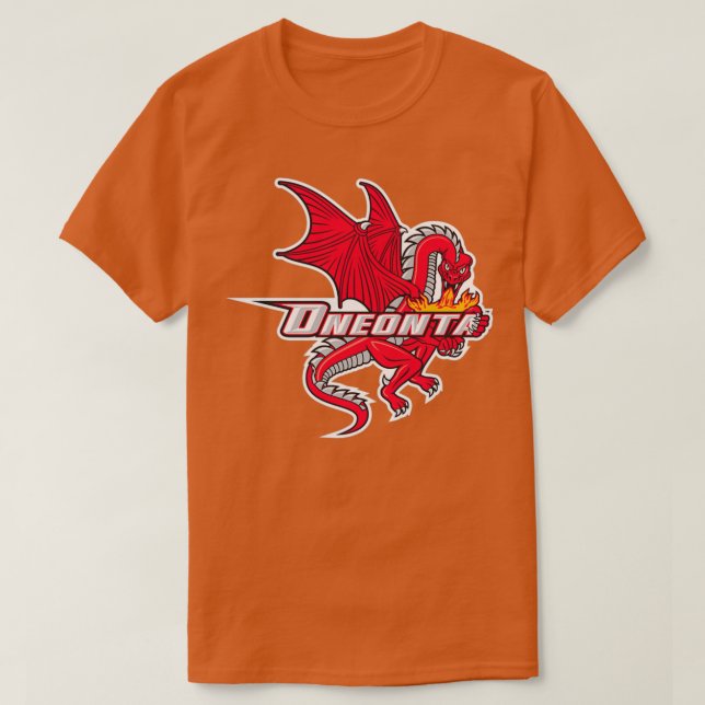 Rote Drachen SUNY Oneonta T-Shirt (Design vorne)