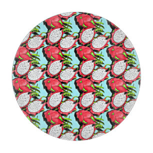 Rote Drachenfrucht Schneidebrett