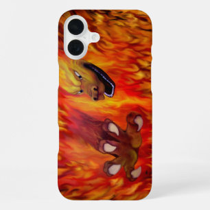 Rote Drachenklaue iPhone 16 Plus Hülle