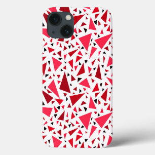 Rote Dreiecke auf weißem Hintergrund Case-Mate iPhone Hülle