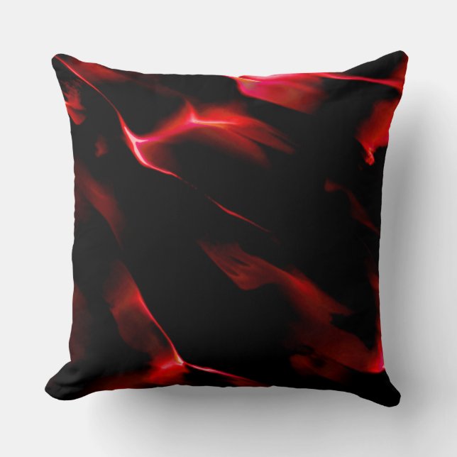 Rote Dünen unter Nachtdunkel Kissen (Vorderseite)