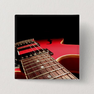 Rote E-Gitarre Button