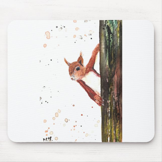 Rote Eichhörnchen süße Tier Mousepad (Vorne)