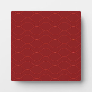 Rote, einfache, elegante, coole Wave Abstraktion A Fotoplatte