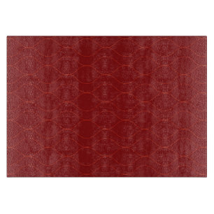Rote, einfache, elegante, coole Wave Abstraktion A Schneidebrett