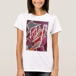 "Rote Einfarbige " T-Shirt