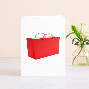Rote Einkaufstasche Vibrant