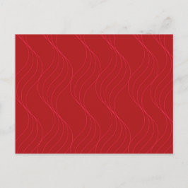 Rote, elegante, schlichte, moderne coole Darstellu Postkarte