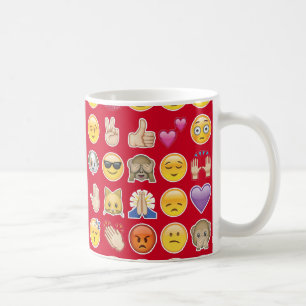 rote Emoji Kaffeetasse