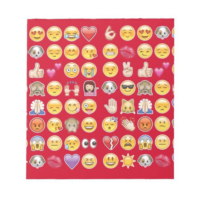 rote Emoji Notizblock (Vorderseite)