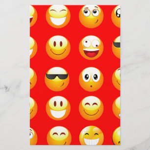 rote Emojis Briefpapier