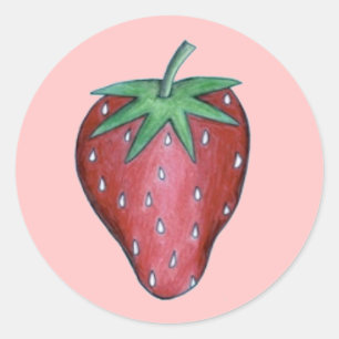 Rote Erdbeere Erdbeeren Früchte Berry Stickers