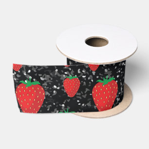 Rote Erdbeere Frucht Lovers Süße Berries Elegant Satinband