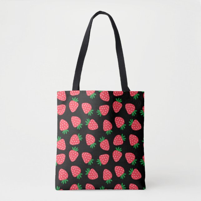 rote Erdbeere  Tasche (Vorderseite)