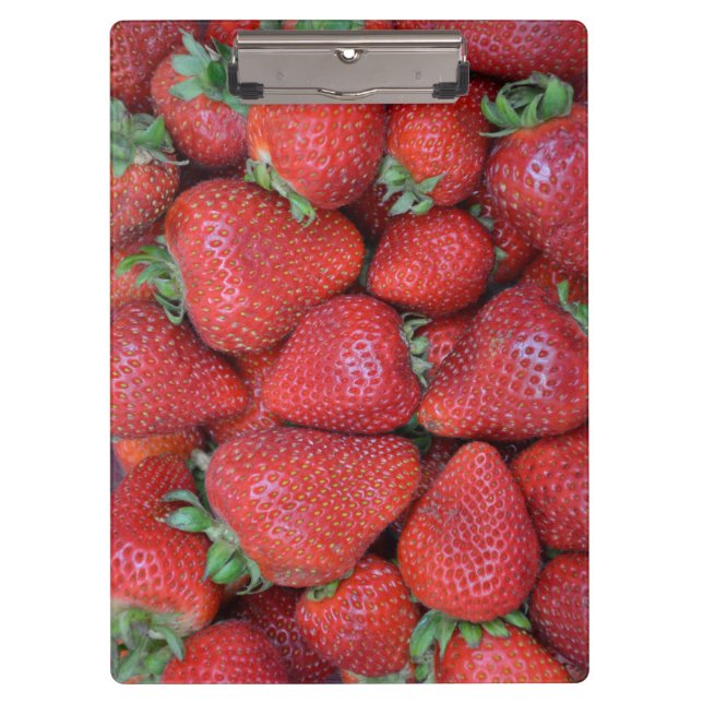 Rote Erdbeeren, frisch Klemmbrett (Vorderseite)