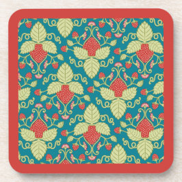 Rote Erdbeeren Früchte, Blüten & Früchte Getränkeuntersetzer