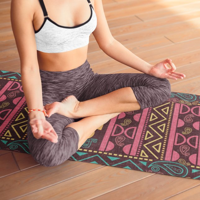 rote ethnische Azteke Yogamatte (Von Creator hochgeladen)