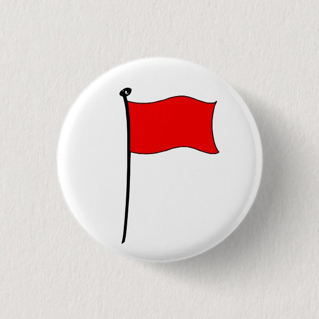 Rote Fahne: Knöpfe Button (Vorderseite)