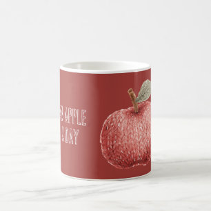 Rote falsche Strickapfel-Frucht Kaffeetasse