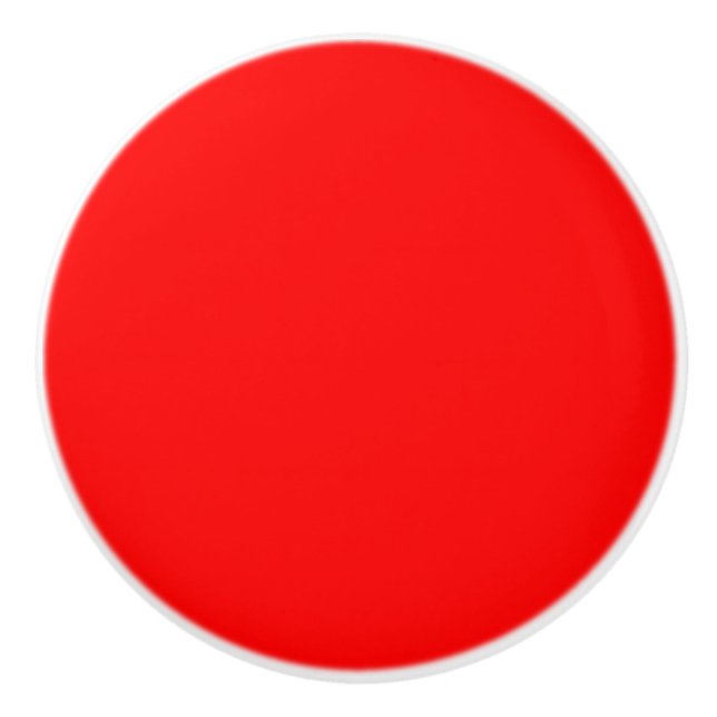 Rote Farbe | Classic | elegant | Trendy Keramikknauf (Vorderseite)