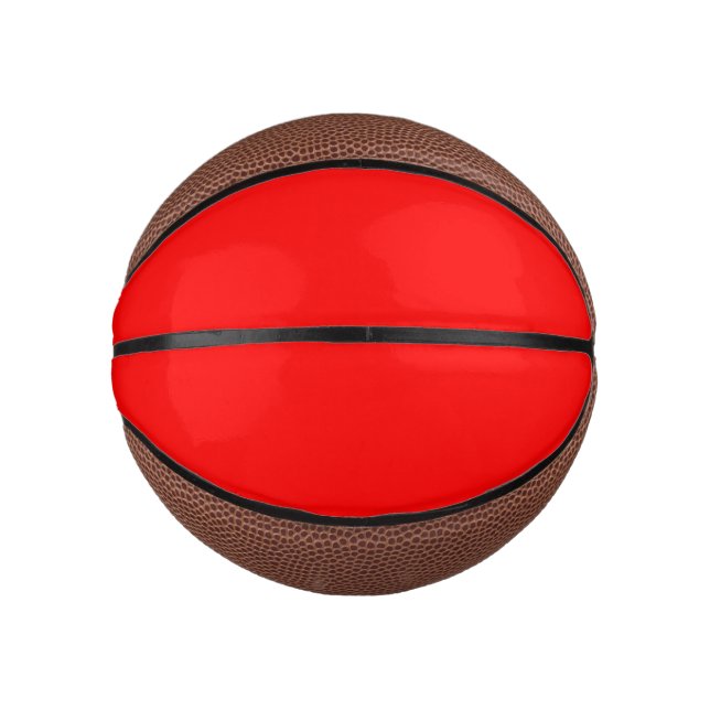 Rote Farbe | Classic | elegant | Trendy Mini Basketball (Vorderseite)