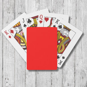 Rote Farbe Classic elegant Trendy Spielkarten