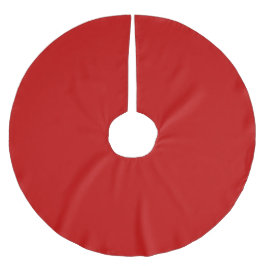 Rote Farbe Polyester Weihnachtsbaumdecke