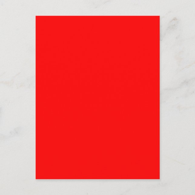 Rote Farbe Postkarte (Vorderseite)