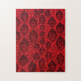 Rote Farbe Regen / Wassertropfen Formen Muster