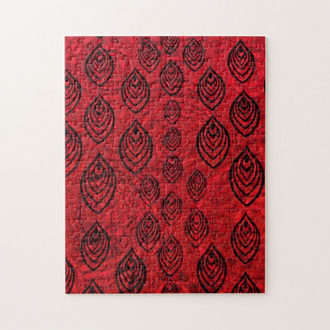 Rote Farbe Regen / Wassertropfen Formen Muster (Vertikal)